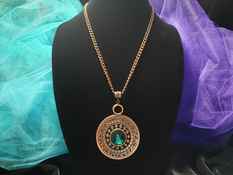 Emerald Medallion Necklace