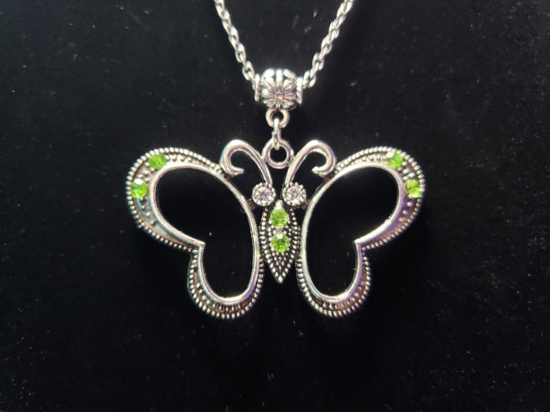 Rhinestone Butterfly in Silver